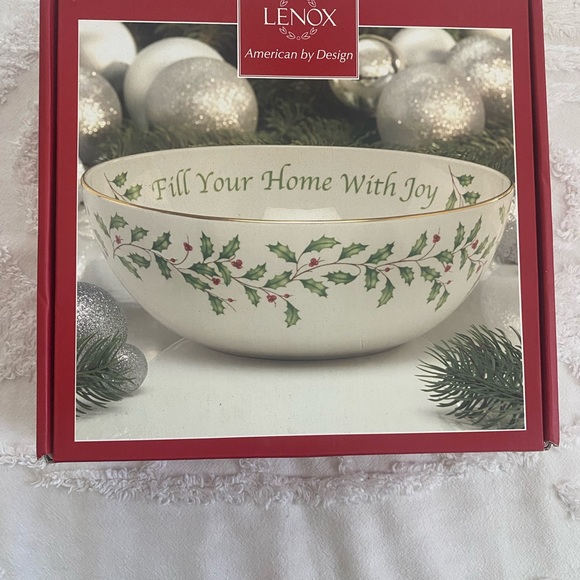 Lenox Dining Lenox Fill Your Home With Joy Christmas Serving Bowl